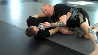 Knee across half guard pass 1