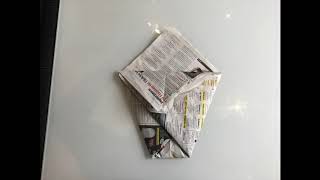 Virtual LCS - Eco village - How to make a newspaper caddy liner with Veolia