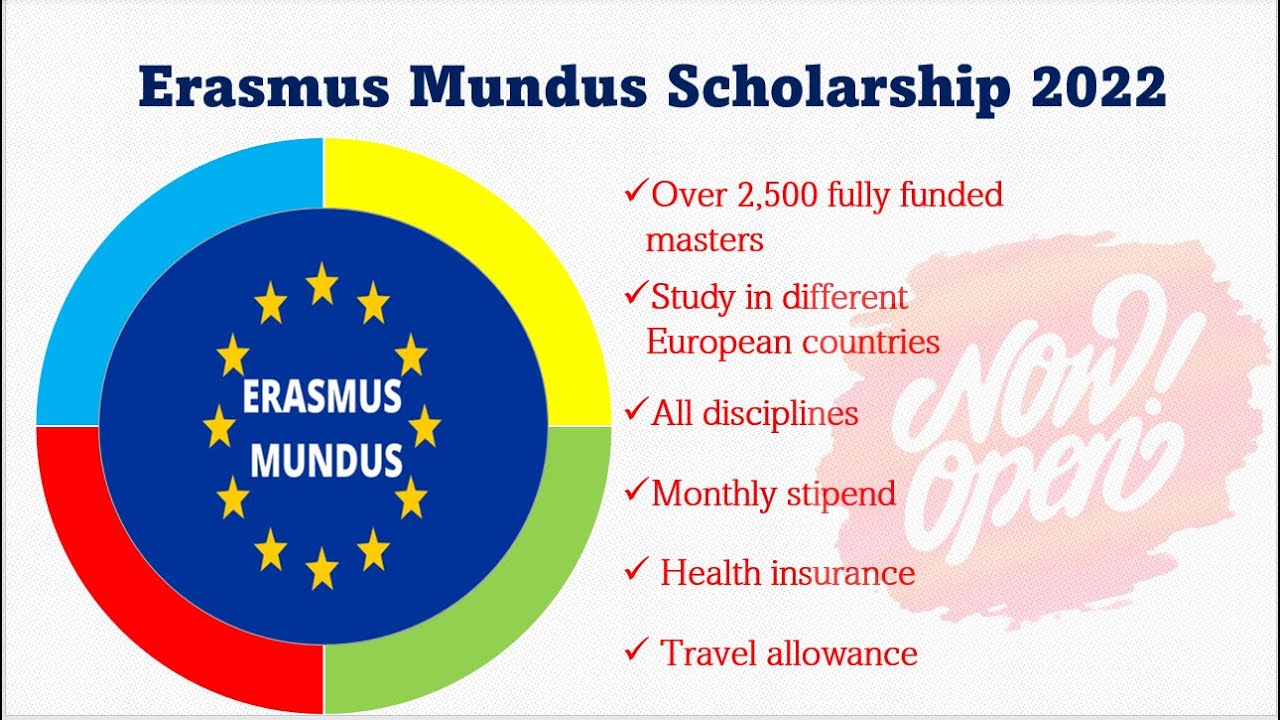 Erasmus Mundus Scholarship 2022: All Disciplines: Now Open - YouTube