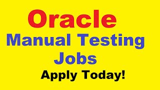 oracle manual testing jobs | testingshala