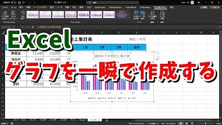 Excel グラフを一瞬で作成する方法