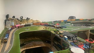 HO Scale And N Scale Model Train Running Session 2/9/25