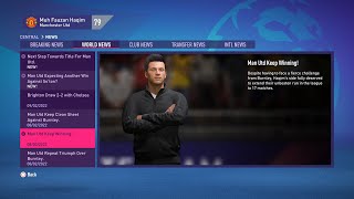 Manager Baru Manchester United | Career Mode | FIFA22