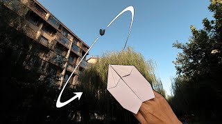 怎样折一只回旋纸飞机How to fold boomerang paper airplane flies back