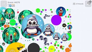 اقاريو - قيم بالصوت دعس ازحم سيرفر ممكن تشوفه😱 سيرفر بوتات🔥BEST UNCUT DESTROY SIRVER BOTS AGARIO