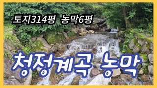 # 230   청정계곡  농막이 있는 토지 314평