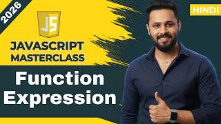 JavaScript Tutorial in Hindi #35 Function Expression Hoisting, Rest Operator & Interview Questions