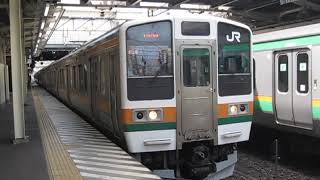 信越本線　211系3000番台C2編成　129M　普通 横川 行　高崎駅発車　2019.05.03