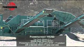 Powerscreen XA400S, 1300 Maxtrak, H6203, 1000SR and Chieftain 2100X