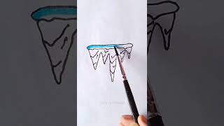 How to draw christmas icicles @DKsArtSpace