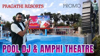 Pool Dj \u0026 Amphi Theatre in Pragathi Resorts #swmmingpool #resort #pragathiresorts