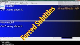 Adding forced subtitles to movieX