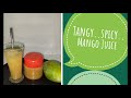 Tangy.spicy.MangoJuice/aam Panna/Concentrated Mango pulp mixed with somespices/store for  months