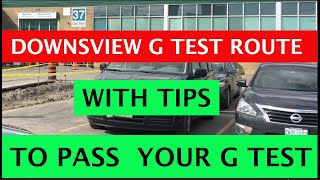 Downsview G Test Route #DownsviewGTestRoute #NEWROUTE #PassYourGFirstAttempt #Toronto #Ontario