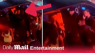 Leonardo DiCaprio and Robin Thicke turn women away from their SUV after Cannes party