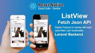 #2 React Native Listview || Fetch Products Json API || Mobile app development using React Native