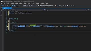 Visual Basic Validation: Validating a Mobile Phone Number