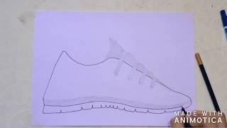 How draw nike running shoes!!!!