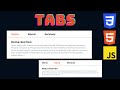 How to create Tabs using HTML CSS And JavaScript || simple Tabs || Lexical Programmer