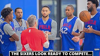 PHILADELPHIA SIXERS are Locked In! BEN SIMMONS SHOOTING, JOEL EMBIID DIVING For Loose Balls, & More!