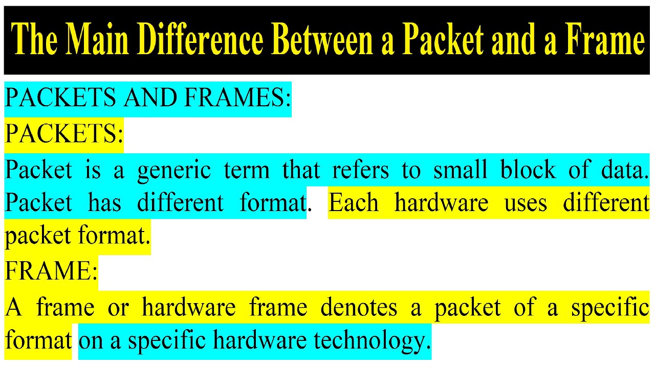 Frames Vs Packets At Frances Chavez Blog