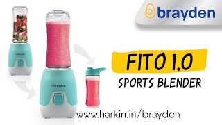 Best Sports Blender | 300W Sports Blender with BPA Free Tritan Bottle | Brayden FITO 1.0