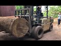 Wood saw // Mass production of wood Wood chair production process?