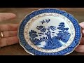 booths real old willow blue and white china 6 inch side plate