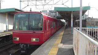 名鉄6800系6819F+6500系6522F　急行新鵜沼ゆき柏森駅発車