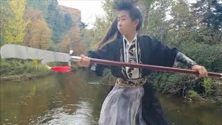 Kung Fu GuanDao Halberd Crescent Blade 暴氏关刀（春秋大刀、偃月刀Yiting wu