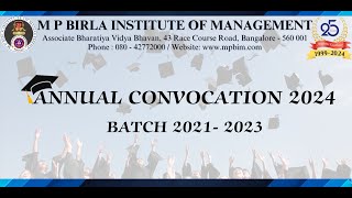 ANNUAL CONVOCATION 2024 Video 2 MP BIRLA INSTITUTE OF MANAGEMENT