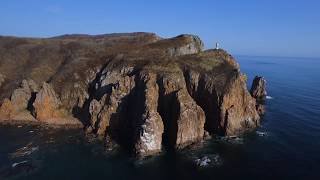 Остров Шкота зимой. Shkota island near Vladivostok in winter.