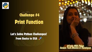 🚀 Video 4 | Python Print Function Challenge | HackerRank Solution Explained! 🖥️