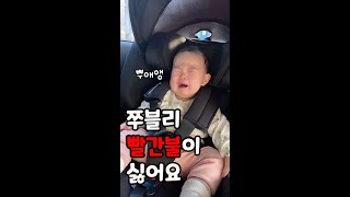 빨간불만 되면 우는 아기 달래는 방법ㅣ신호대기 싫어하는 아기 달래는 아빠