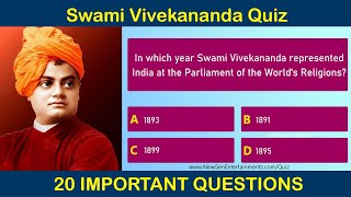 Swami Vivekananda Quiz | 20 Important Questions And Answers For National Youth Day Quiz Competition