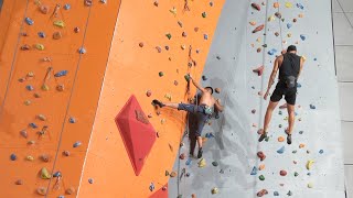 兆麟攀石 (ver 2022) - lane 4 green holds (F6b+/6c) practice