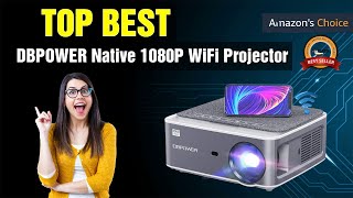 DBPOWER Native 1080P WiFi Projector 8500L Full HD Outdoor Movie Projector