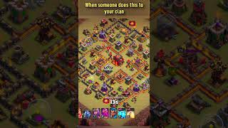 Your reaction as Clan Leader when you see this ll CLASH OF CLANS ll #clashofclans #coc #shorts