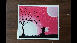 Fairy Dream Scenery Painting - step by step | Fairy - Easy Acrylic Painting for Beginners