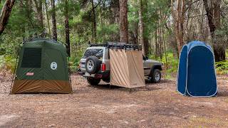 Shower Awning VS Shower Tent VS Ensuite Tent. Which Is Best?