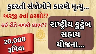 રાષ્ટ્રીય કુટુંબ સહાય યોજના || કુદરતી કે આકસ્મિક મૃત્યુ માં સહાય || jan avaj news