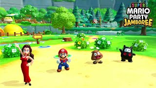 Mega Wiggler's Tree Party (10 Turns - Mario, Goomba, Ninji, Pauline) | Super Mario Party Jamboree