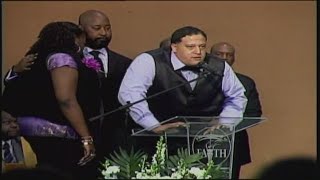 Father of Jazmine Barnes speaks during daughter's funeral