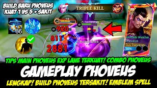 TIPS MAIN PHOVEUS EXP LANE TERKUAT + COMBO PHOVEUS TERBARU❗BUILD PHOVEUS TERSAKIT❗GAMEPLAY PHOVEUS