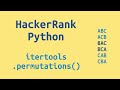 30. HackerRank Python Preparation - itertools.permutations() - Challenge Solution