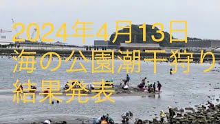 【潮干狩り情報4/13撮影】 2024年海の公園×野島公園×潮干狩り情報。