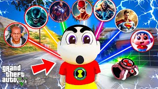 Shin chan Trying Avengers New Watch Became New Avenger in GTA 5 in Telugu