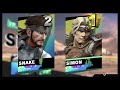 super smash bros ultimate amiibo fights – request 18314 snake vs simon