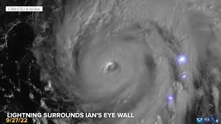 Tracking Hurricane Ian's explosive growth through satellite imagery