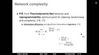 Dr. Felipe Abrahão on AID and Algorithmic Complex Networks at AUTOMATA 2020